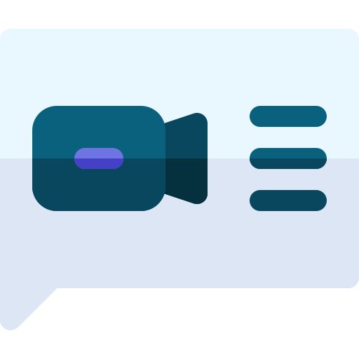 video-chat Basic Rounded Flat icon