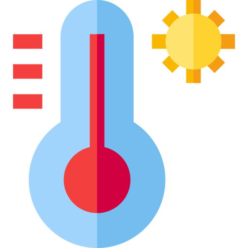 temperatura Basic Straight Flat icono