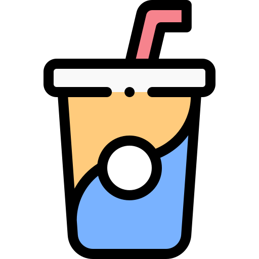 Soda Detailed Rounded Lineal color icon