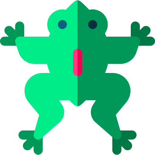 grenouille Basic Rounded Flat Icône