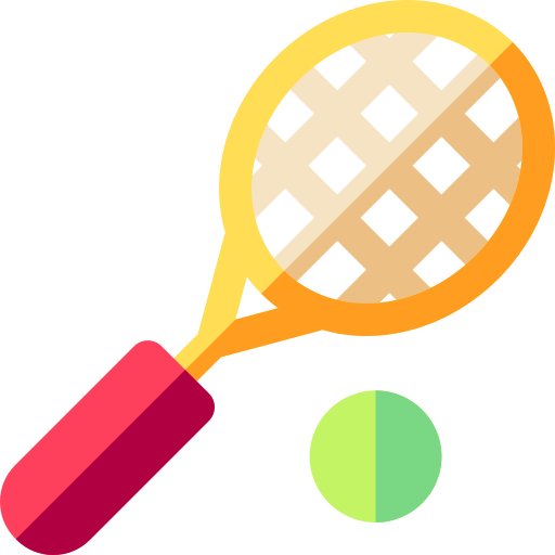 Большой теннис Basic Rounded Flat иконка