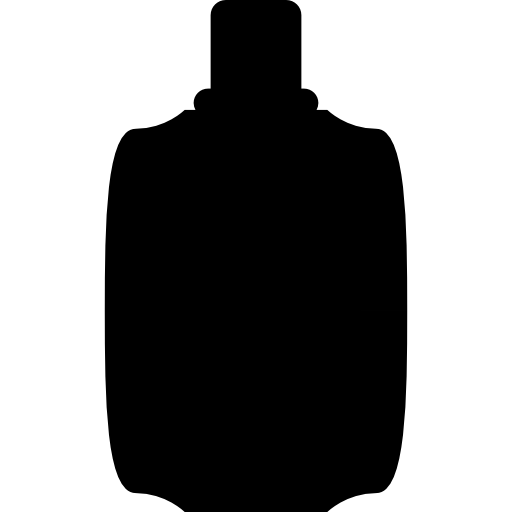 Cologne black bottle shape  icon