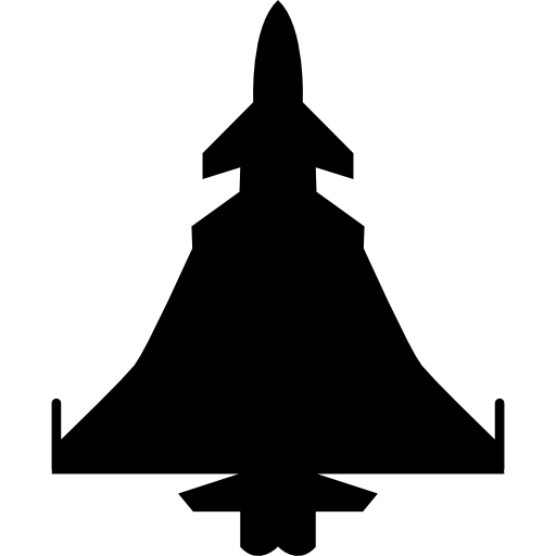 sylwetka samolotu wojskowego  ikona