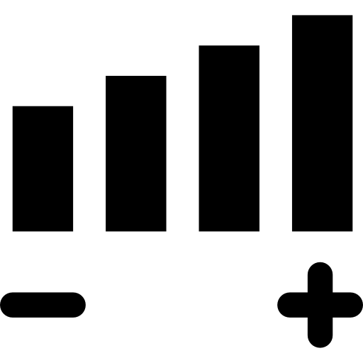 volume aanpassing symbool  icoon