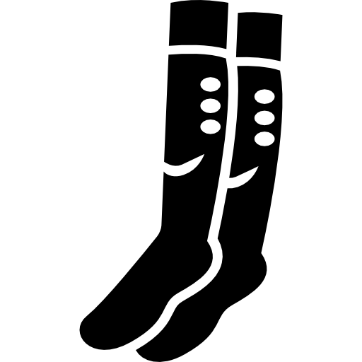 chaussettes longues de joueur de football  Icône