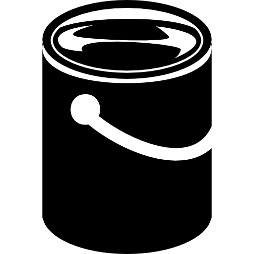 Paint bucket with handle  icon
