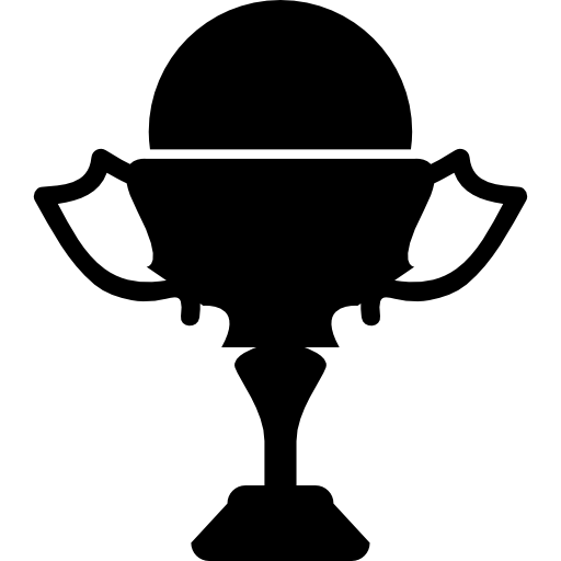 trofeum piłkarskie z wariantem piłki  ikona
