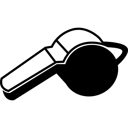 Black and white whistle variant  icon
