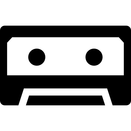 cassettebandje cartoon variant  icoon