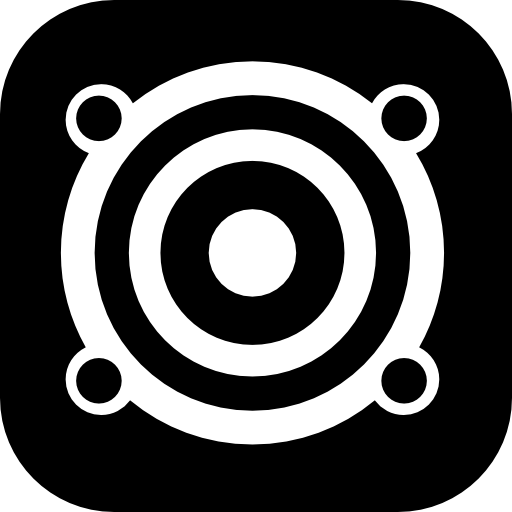 Square bass speakers  icon