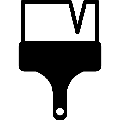 ペイント ブラシの幅広のアウトライン  icon