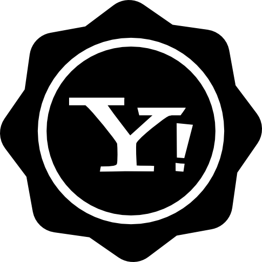 yahoo sociale badge  icoon