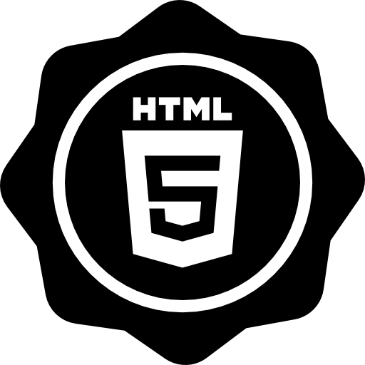 HTML 5 badge  icon