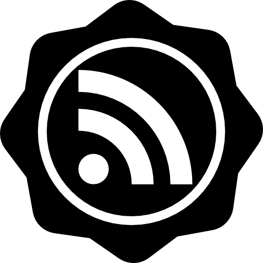 insignia social rss  icono
