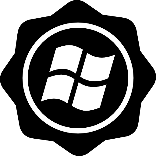 badge social windows  Icône