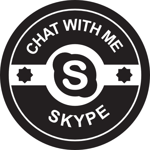 sociale skype-badge  icoon