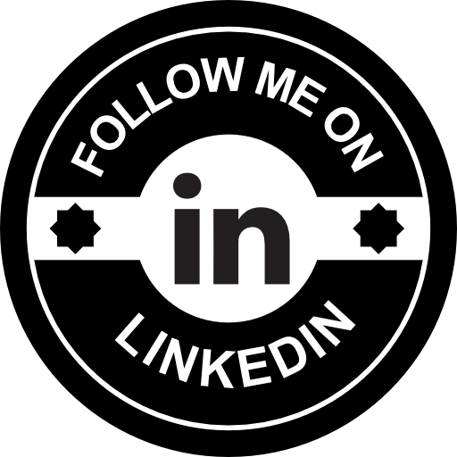 linkedin 소셜 배지에서 나를 팔로우하세요  icon