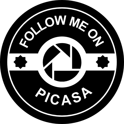 Follow me on Picasa social badge  icon