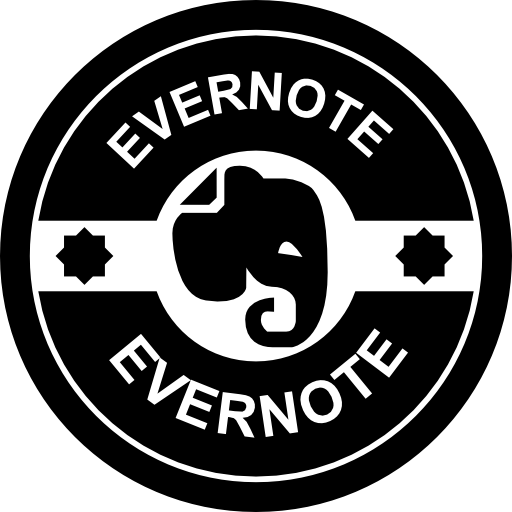 Значок evernote в стиле ретро  иконка
