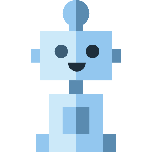 Robot Basic Straight Flat icon