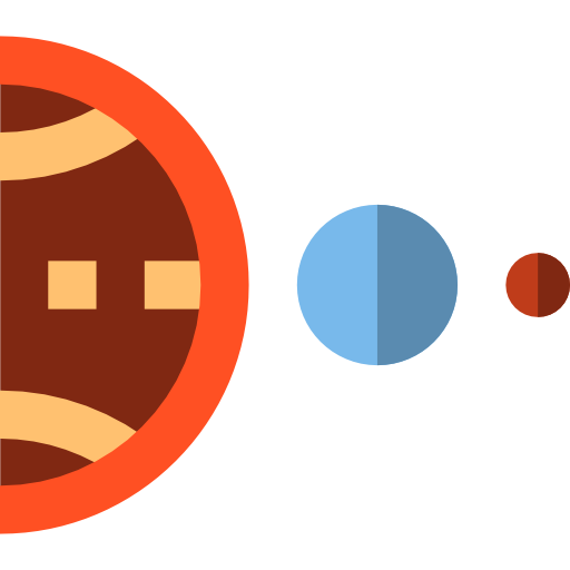 惑星 Basic Straight Flat icon