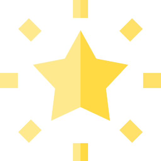 sterren Basic Straight Flat icoon
