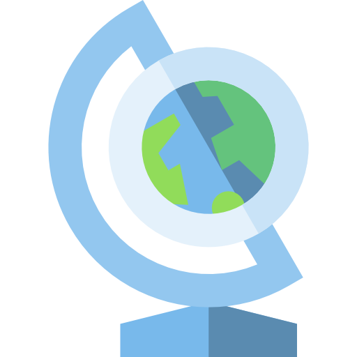地球儀 Basic Straight Flat icon