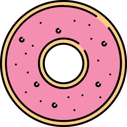 도넛 Icons Responsive Color 128px icon