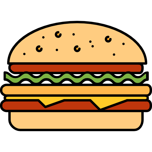 hamburger Icons Responsive Color 128px ikona