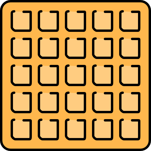 waffle Icons Responsive Color 128px Ícone