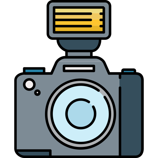 cámara fotográfica Icons Responsive Color 128px icono