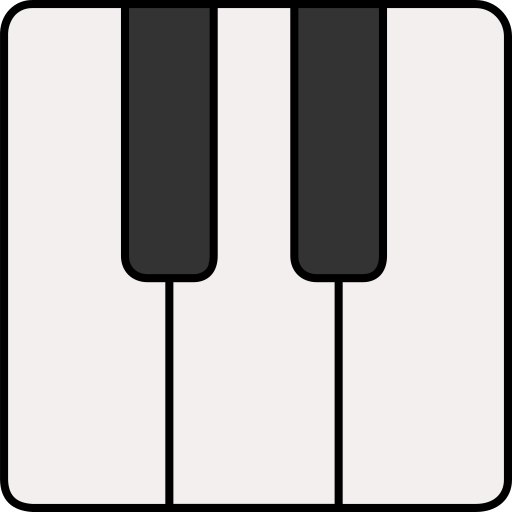 피아노 Icons Responsive Color 128px icon