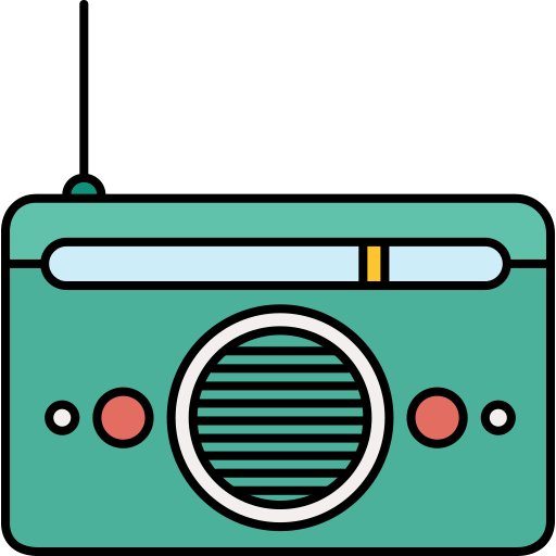 Радио Icons Responsive Color 128px иконка