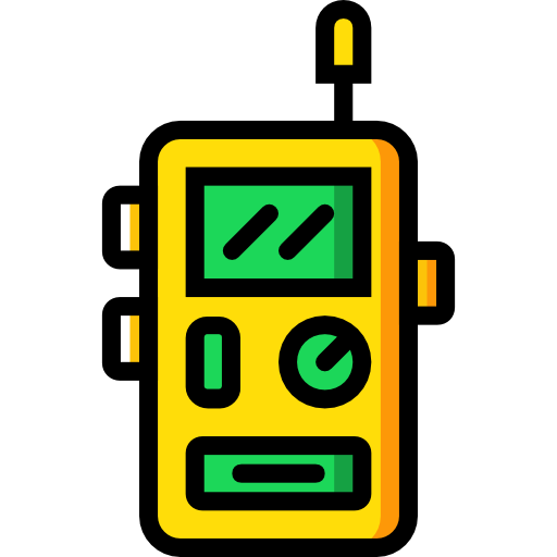 walkie talkie Basic Miscellany Yellow icono