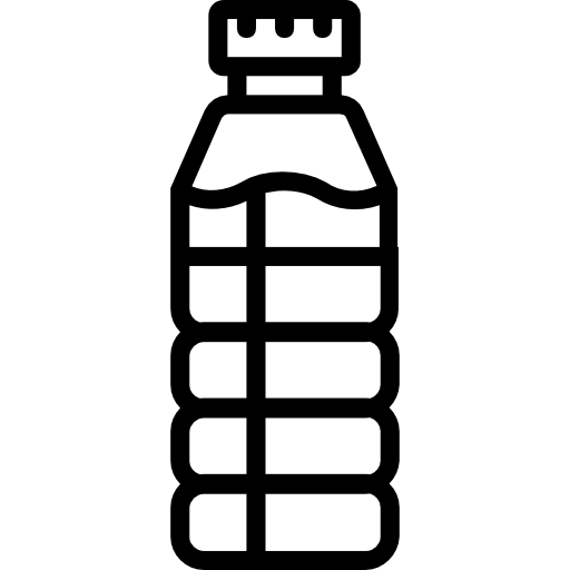 botella de agua Basic Miscellany Lineal icono