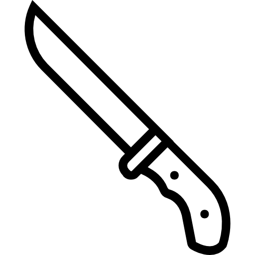 Knife Basic Miscellany Lineal icon