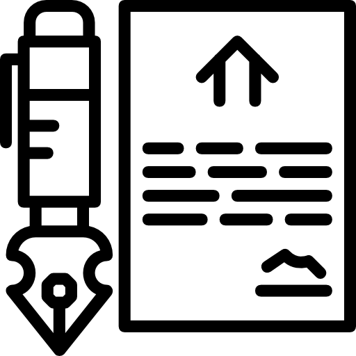 kontrakt Basic Miscellany Lineal ikona