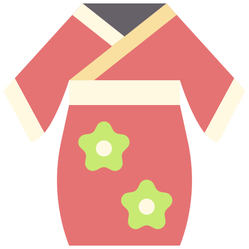 Kimono Good Ware Flat icon