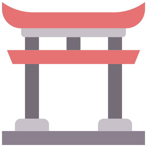 Torii gate Good Ware Flat icon