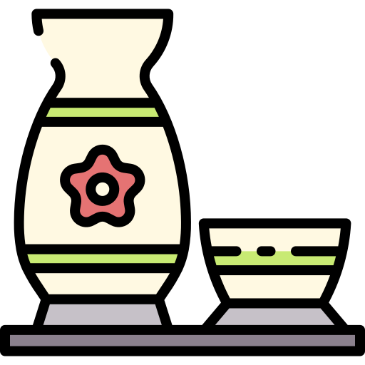 Sake Good Ware Lineal Color icon