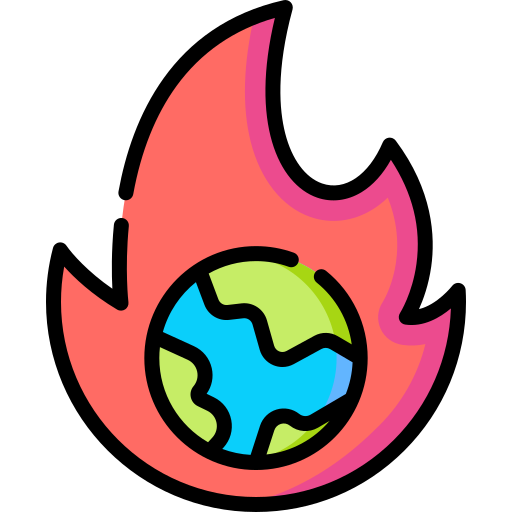 opwarming van de aarde Special Lineal color icoon