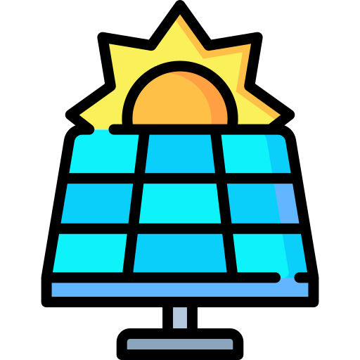 panneau solaire Special Lineal color Icône