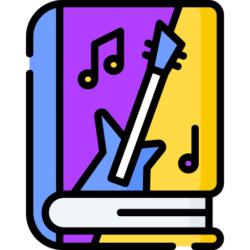 Music book Special Lineal color icon