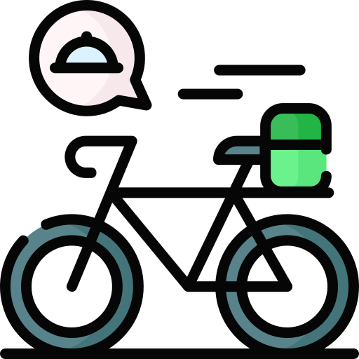 Велосипед доставки Special Lineal color иконка