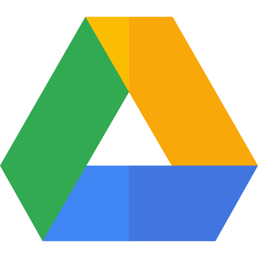 google drive Basic Straight Flat icono