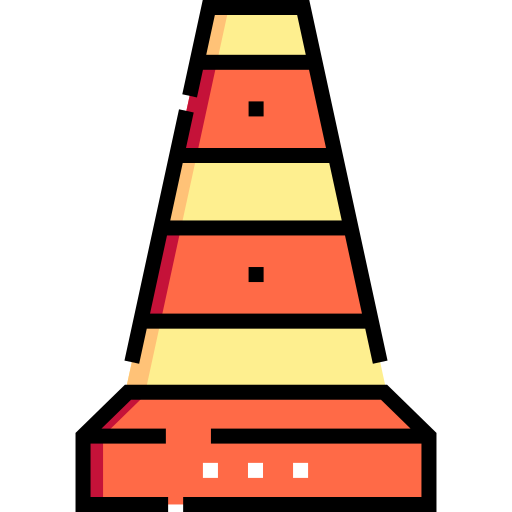 円錐 Detailed Straight Lineal color icon
