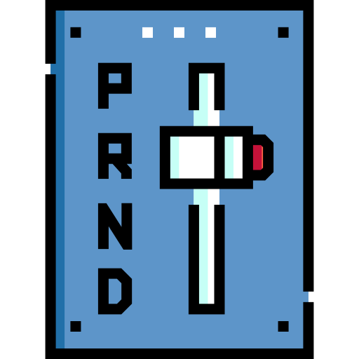 Автоматическая коробка передач Detailed Straight Lineal color иконка