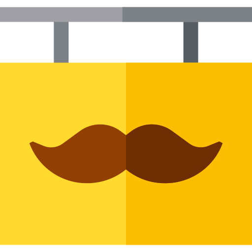 friseurzeichen Basic Straight Flat icon