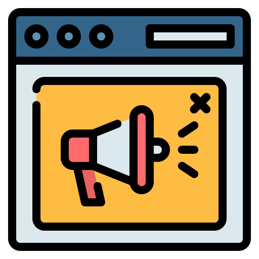 Advertising Generic Outline Color icon