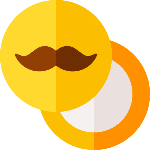 Moustache cream Basic Straight Flat icon